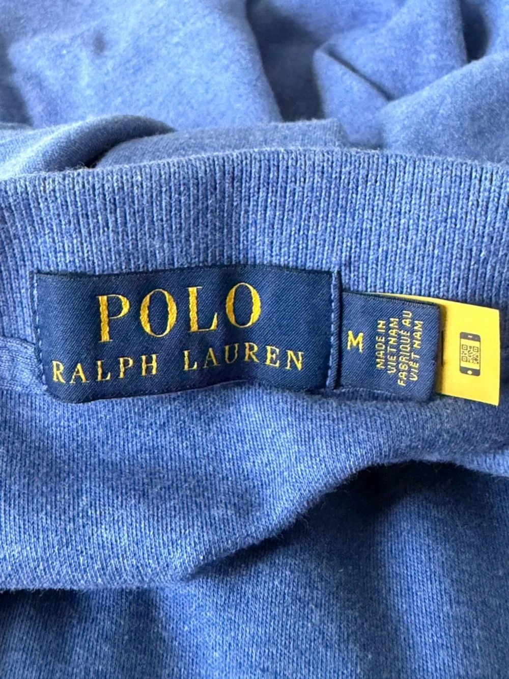 Polo by Ralph Lauren Men's Blue Custom Slim Fit Mesh Polo Medium 39812